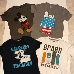 EUC BOYS OLD NAVY S/S TEE SHIRT LOT SIZE 6-7